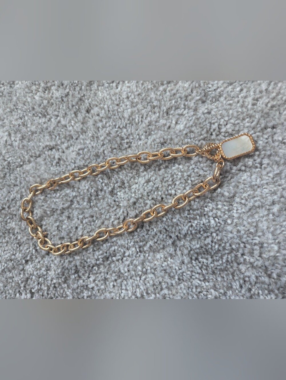 Ettika Mother of Pearl Toggle Necklace